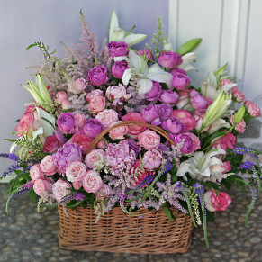 Huge summer flower basket Symphony