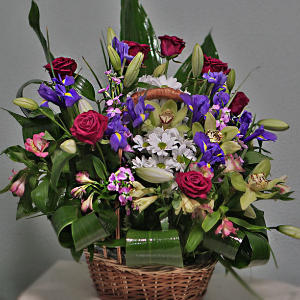 Basket of flowers 'Triumphant' buy with delivery