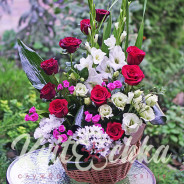 A basket of flowers Suite buy with delivery