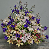 Huge basket with orchids Royal-3