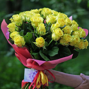 31 bouquet of yellow rose buy with delivery