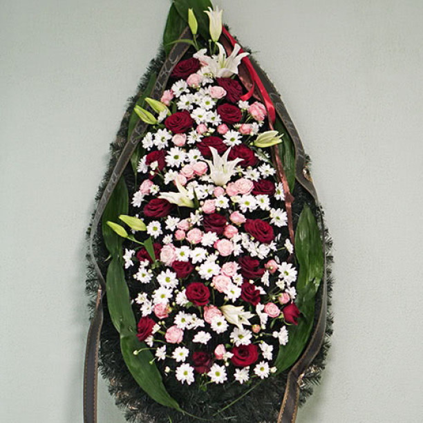 Funeral Wreath No. 101 height 170 cm buy with delivery