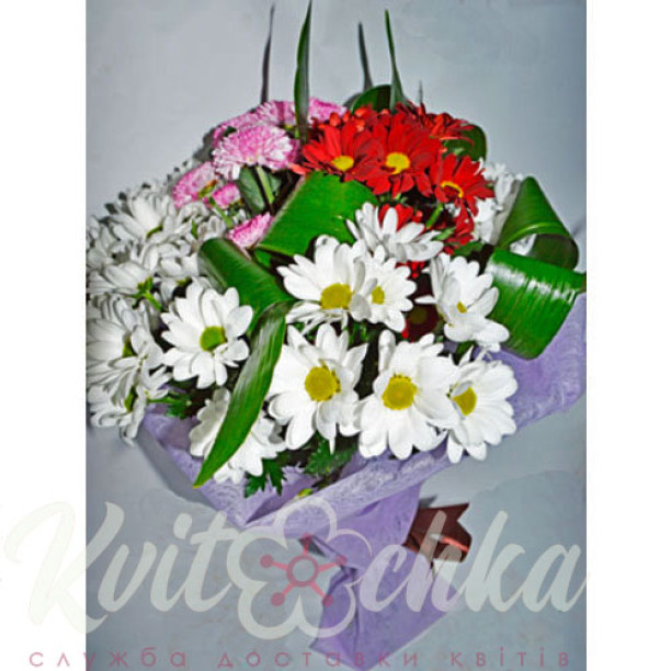 A bunch of chrysanthemums Sympathy buy with delivery
