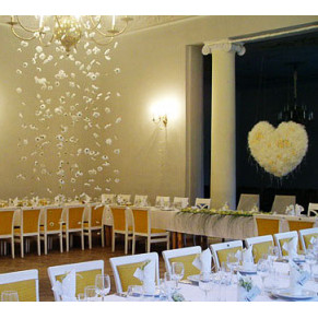 Decoration of wedding hall Chamomile rain